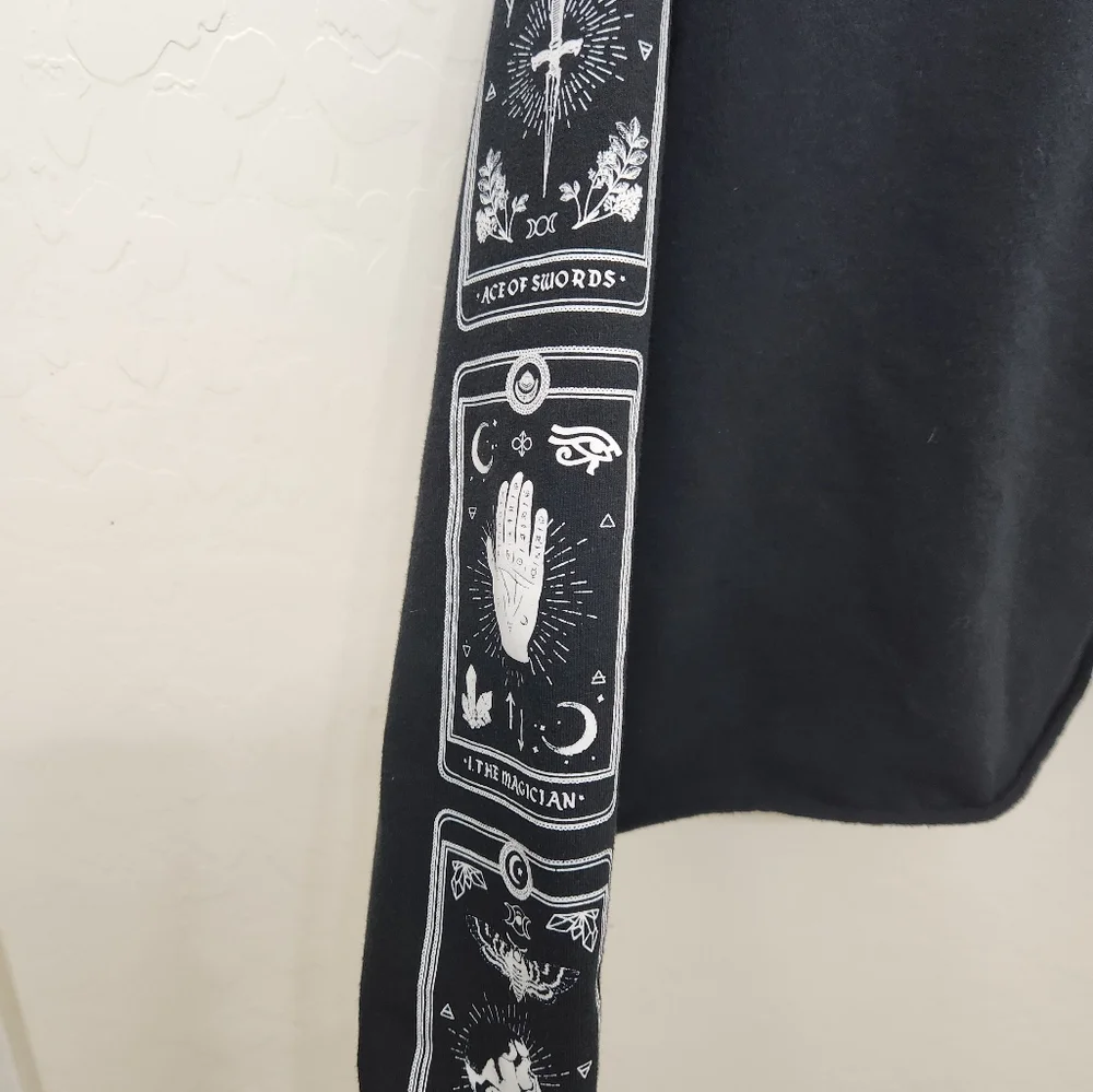 Midnight Hour long sleeve Crop top SM - Picture 4 of 6
